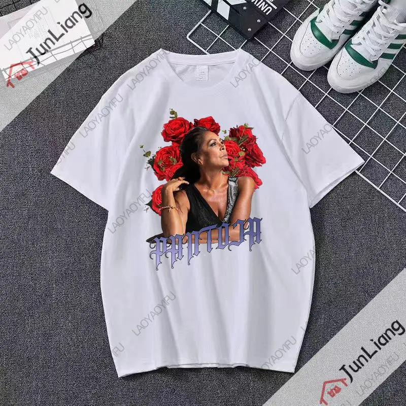 Фото Belen Esteban T-shirt Kawaii Clothing Women's Clothing Aesthetic Clothing Autumn/Winter Top Harajuku Streetwear №2