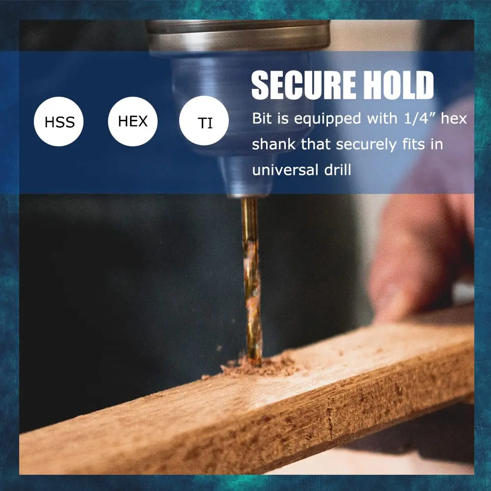 Набор спиральных сверл NIUXIANG из высокоскоростной стали 13 предметов для