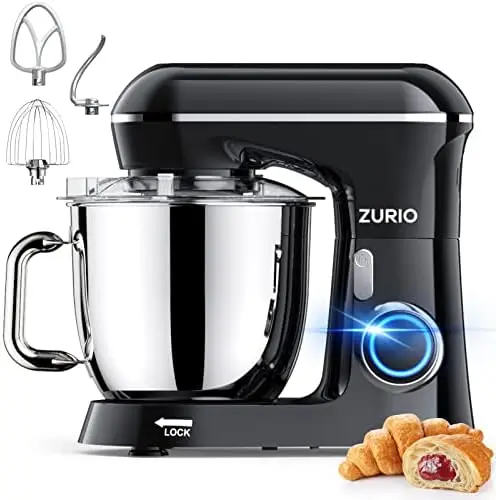 

Mixer, 10+P Speed Household Stand Mixers Tilt- Kitchen Food Mixer with Dishwasher Safe Stainless Steel Mixing Bowl, Dough Hook,