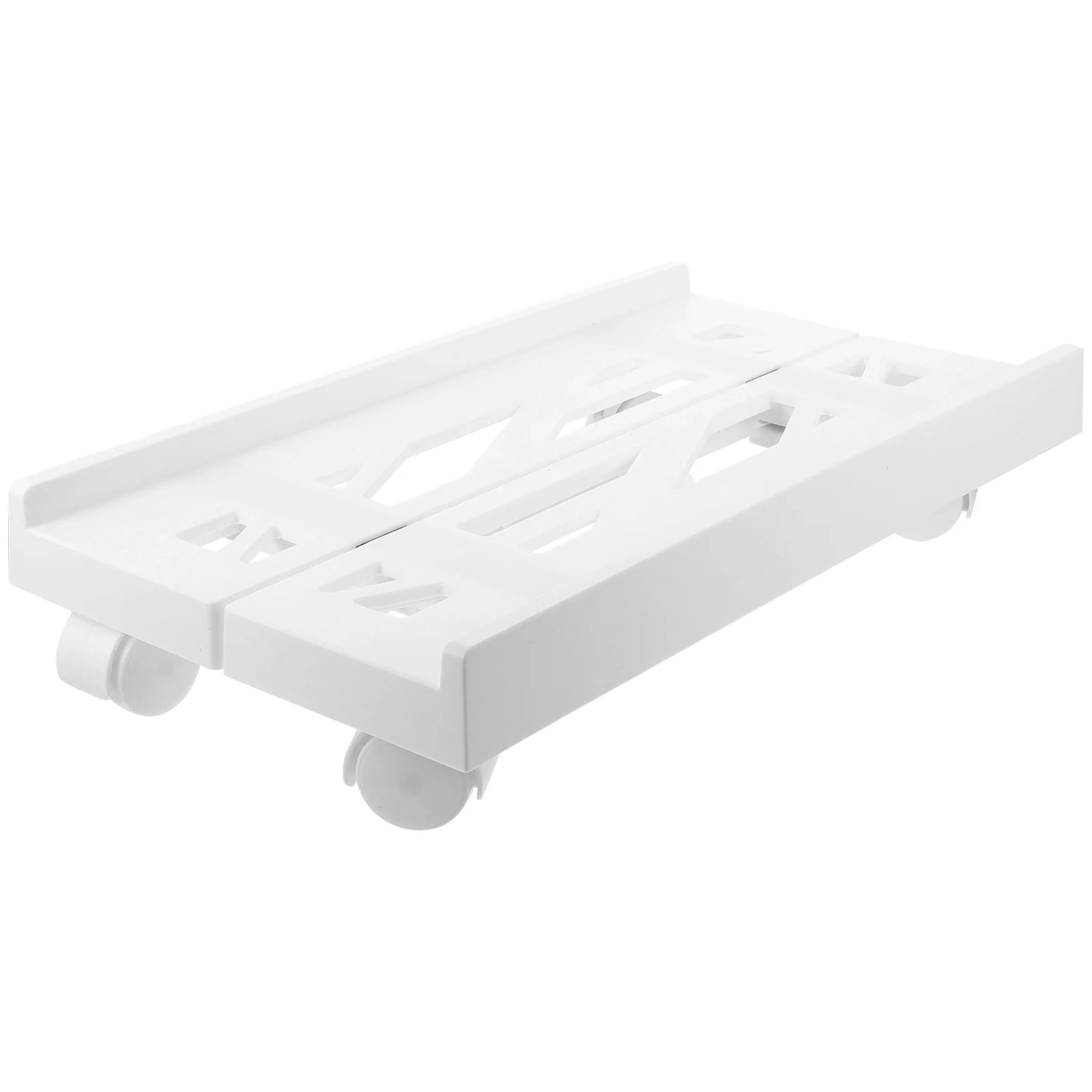 

Laptop Dock Stand Computer Host Cart Wheels Base Desk Tower Floor White Rolling