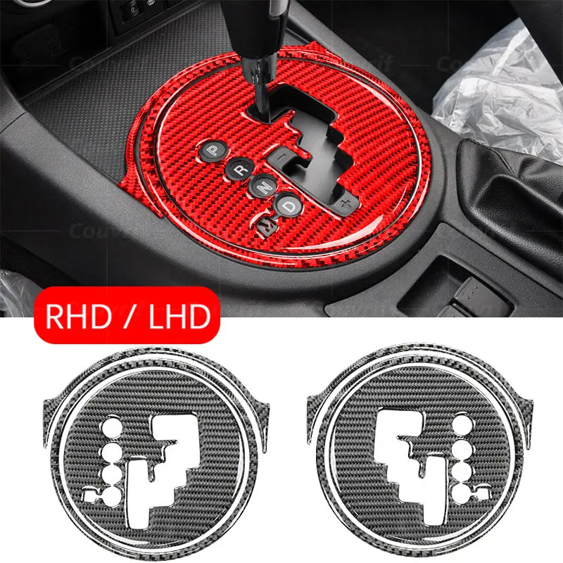 

LHD RHD Carbon Fiber Cover Center Control Gear Panel Decorative Stickers For Mazda MX-5 NC MX5 Miata Carbon Sticker Accessories