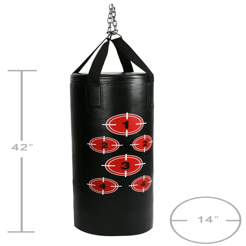 

Free shipping MMA 70 Pound Heavy Boxing Punching Bag with Chains