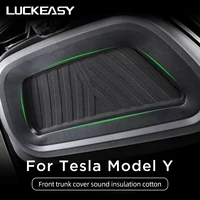 for tesla model y 2022 front trunk cover sound insulation cotton interior hood modification accessories sound insulation pad