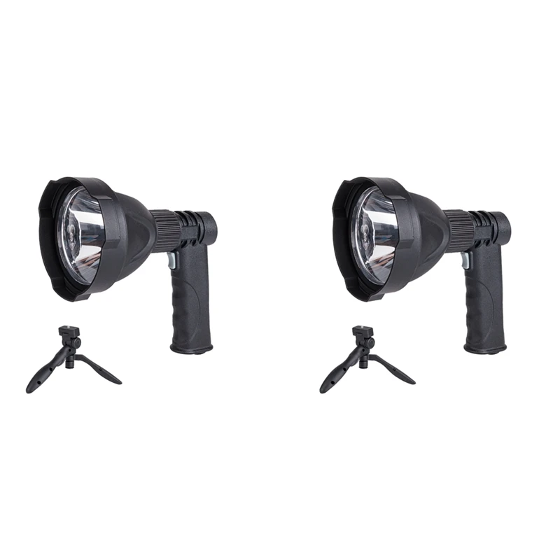 

2Pcs 300M Rechargeable LED Flashlight High Power Outdoors Camping Hunting Handed Lamp Spotlight Lantern Searchlight
