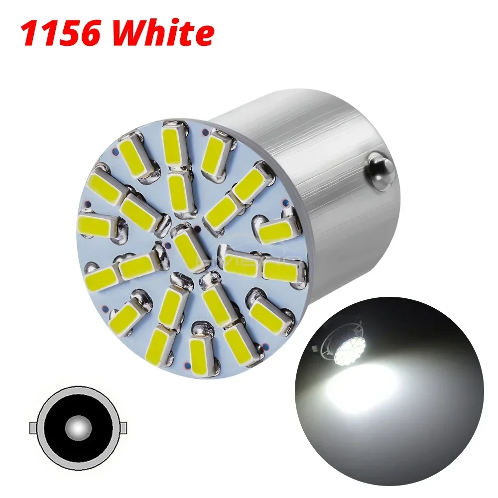 

1/2/4/10/20 шт. 3014 22SMD лампа парковочного багажника авто светодиодный клиновой резервный фонарь 1156 1157 автомобильный светодиодный тормозной сигнал поворота номерные знаки свет