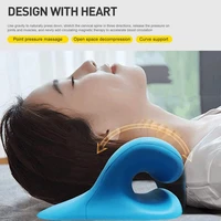 pillow neck and shoulder relaxer cervical traction device for tmj pain relief and cervical spine alignment chiropractic pillow