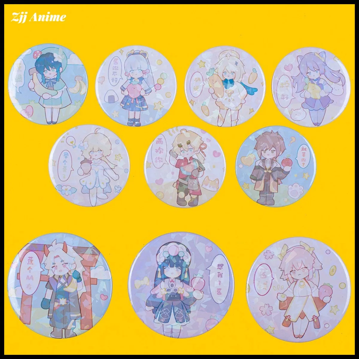 

Genshin Impact Cute Badge Brooch Yae Miko Yunjin Shenhe Zhongli Albedo Gorou Kokomi Raiden Shogun Tartaglia Diluc Pins Insignia