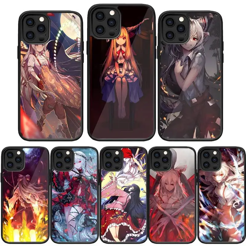 Fujiwara No Mokou Phone Case Silicone PC+TPU For IPhone 14 SE 2022 2020 11 12 13 6S 7 8 Plus X Xs Max XR MINI Pro Hard Fundas