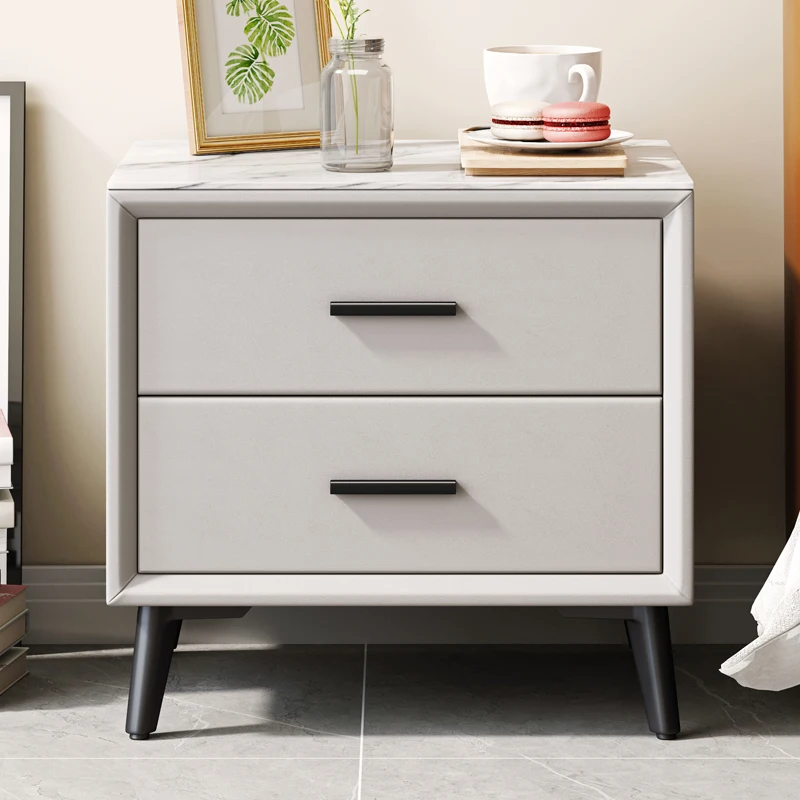 Stolik nocny dla graczy Luksusowy drewniany stolik Wyciszony prosty przemysłowy Moveis Para Quarto do sypialni