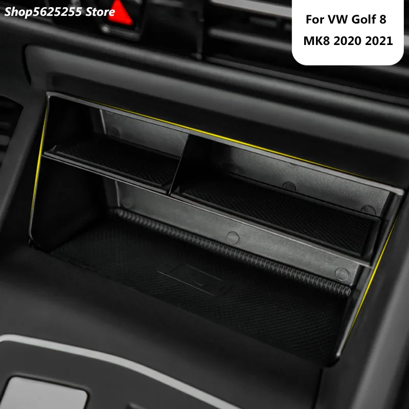 

Central Control Storage Box For VW Golf 8 MK8 2020 2021 Accessories Interior Decoration Modification Car Styling