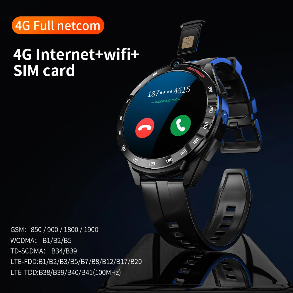 LOKMAT APPLLP 4 PRO Android Смарт часы телефон Wifi GPS мужские монитор сердечного ритма 6G + 128G