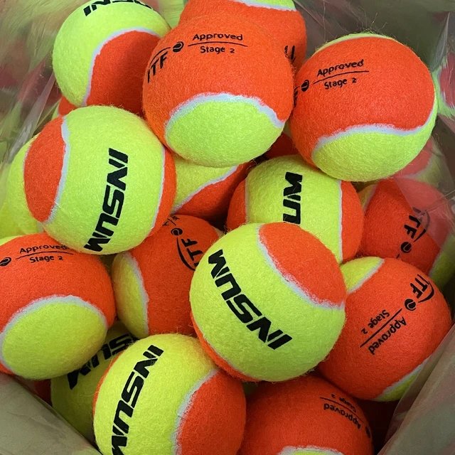 INSUM Beach Tennis Balls 3/6/9 Pcs Professional 50% Standard Pressure for Kids Tennis Accessories Training Balls 1