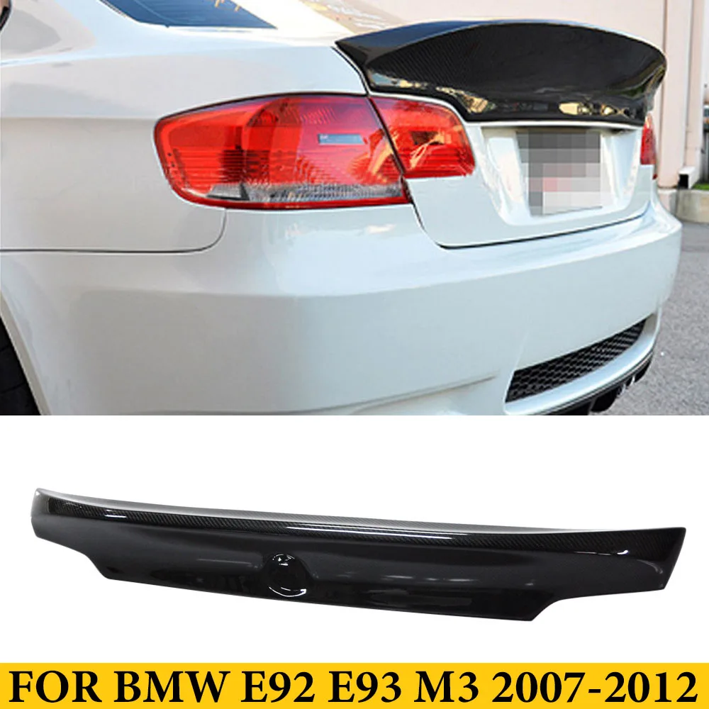 

For BMW 3 Series E92 E93 M3 2007-2012 Carbon Fiber Rear Trunk Boot Lip Wing Spoiler Car Styling