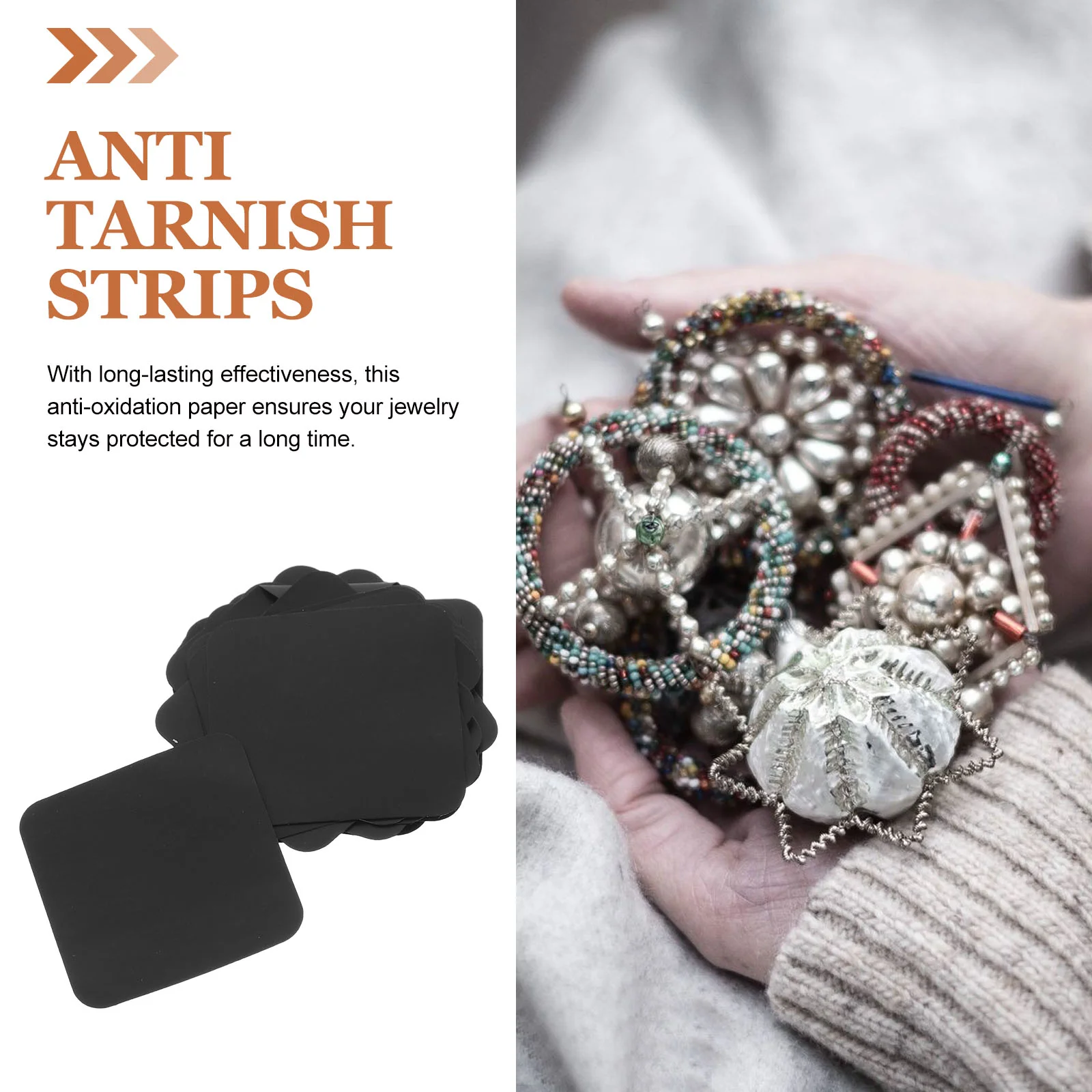 30 шт. ювелирные изделия золотые и серебряные антиокислительная бумага полоски