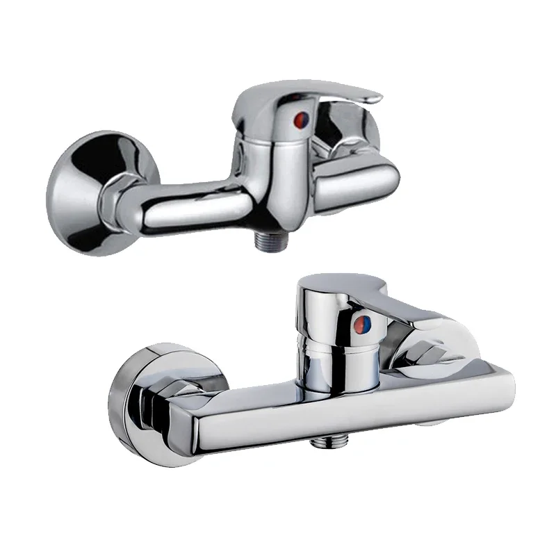 

Wall Mounted Bathroom Shower Faucet Mixing Tap Bathtub Valve Shower Faucet Single Handle Cold And Hot Water Mixer Bathtub Faucet