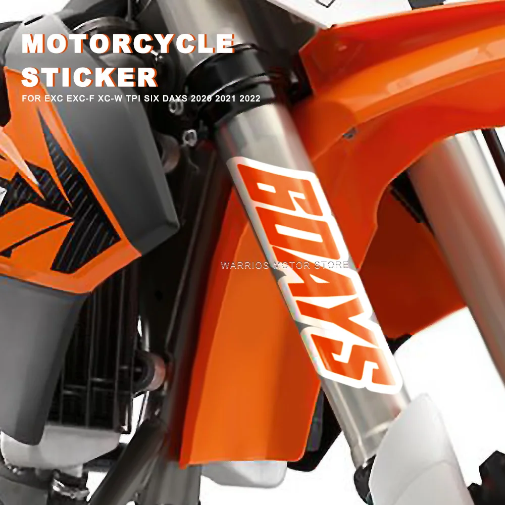 

2PCS Motorcycle Suspension Sticker Shocker Damper Decal For EXC EXC-F XC-W TPI Six Days 2016-2023 2021 2022