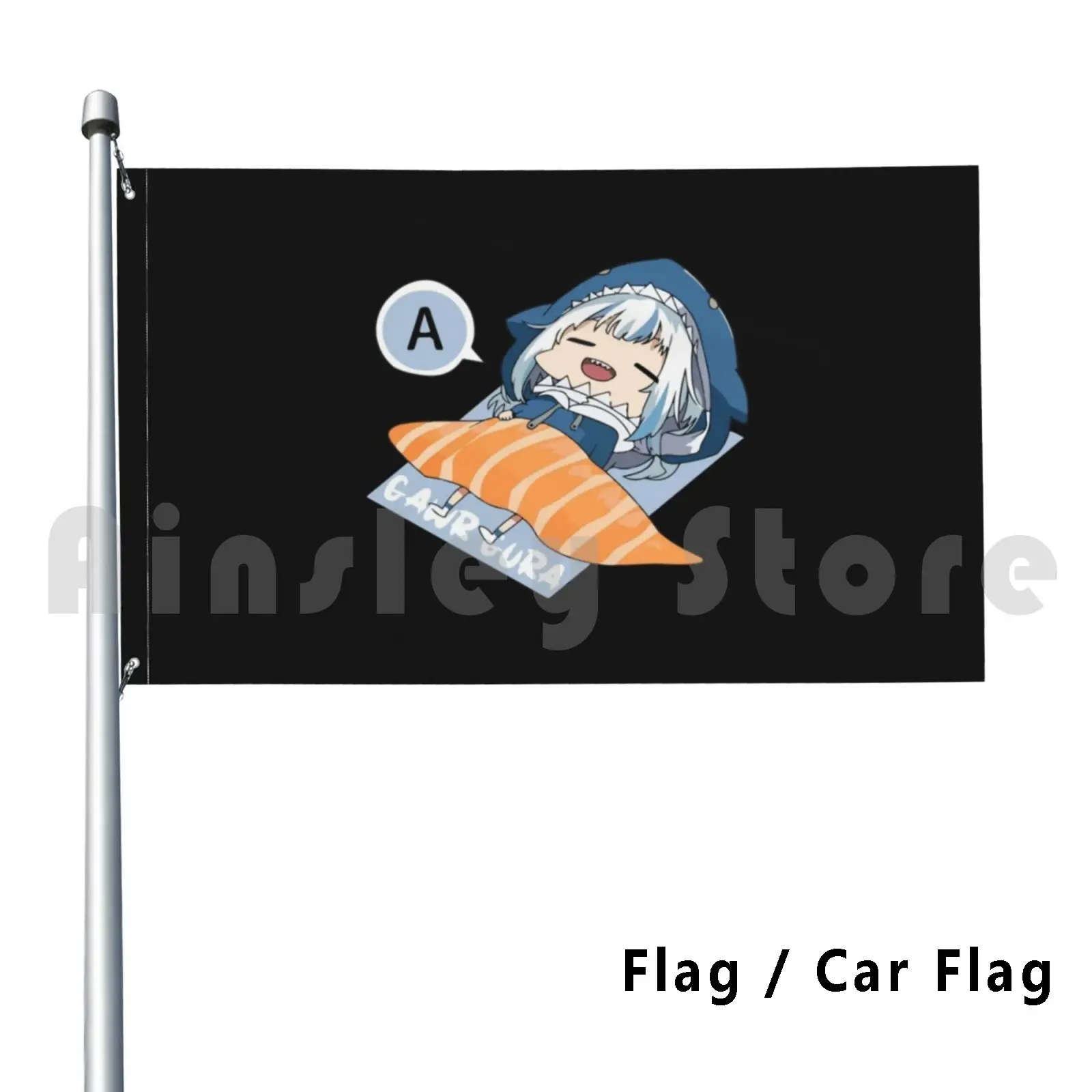 Gawr Gura # hololiveenglish # holomyth уличный Декор флаг Автомобильный флаг Gawr Gura Gawrt Hololive Holomyth голографический английский En