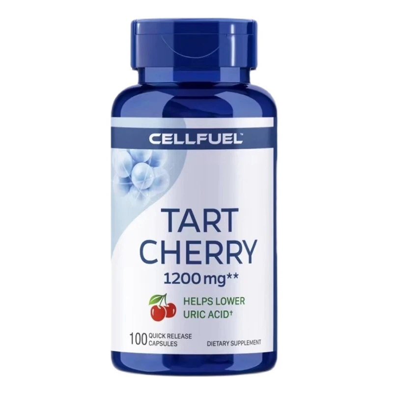 

Tart Cherry 1200 mg Helps Lower Uric Acid 100 Capsules