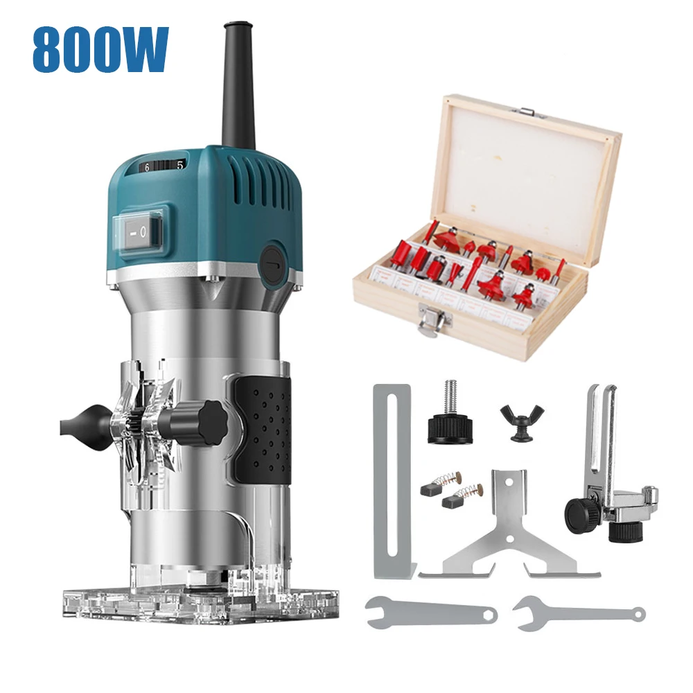 Электрический триммер 220 В/110 в 800 Вт, фрезерный станок для дерева, Гравировальный долбежный станок, ручной инструмент для столярных работ