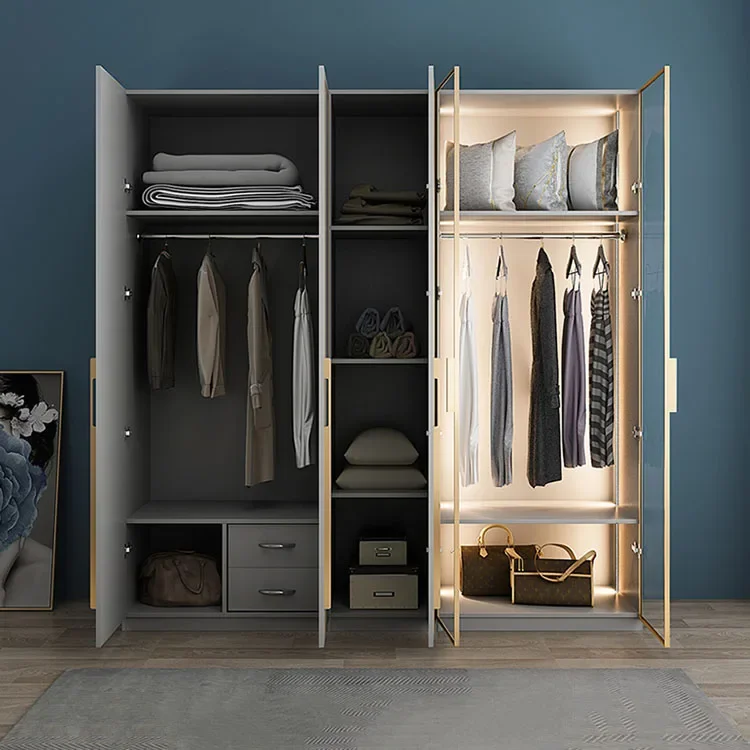 Дверь большой шкаф минималистичная стеклянная дверь деревянная роскошная