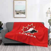 canada hockey air conditioning blanket fashion soft blanket ice hockey hockey hockey hockey sports canada