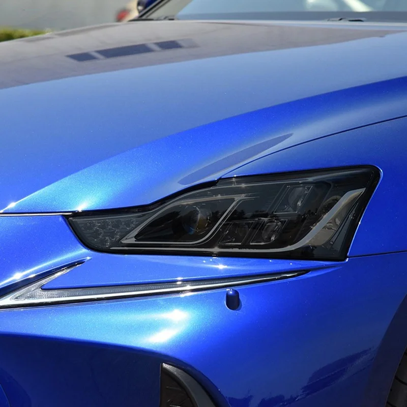 

2 Pcs Car Headlight Protective Film Transparent Black Tpu Sticker for Lexus Is 2016-2020 Is 200t 300h 250 F Sport Accessories