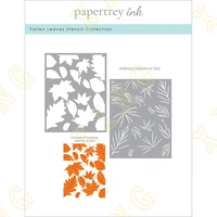 diy embossing paper card template craft layering stencils for walls painting scrapbooking stamp album decor new fall leaves