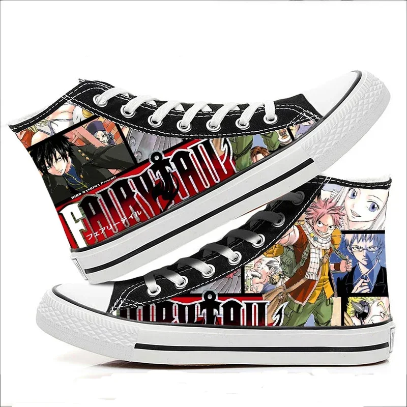 Аниме мультфильм мода студенты высокая помощь Fairy Tail косплей Cos обувь парусиновая
