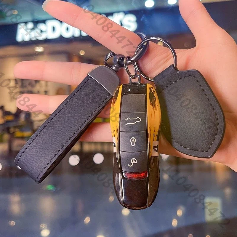 Чехол для дистанционного ключа В гоночном стиле чехол подходит Porsche Cayenne Panamera Cayman