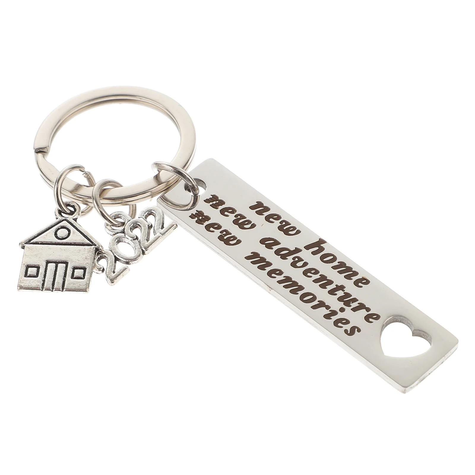 

Key Housewarming Keychain New Gift Ring Home Keychains Closing Gifts Realtor House Favor Alphabet Letter Keyrings Stainless