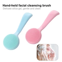 facial cleansing brush skin friendly blackhead removing handheld brush gentle exfoliating facial cleansing brush for girl