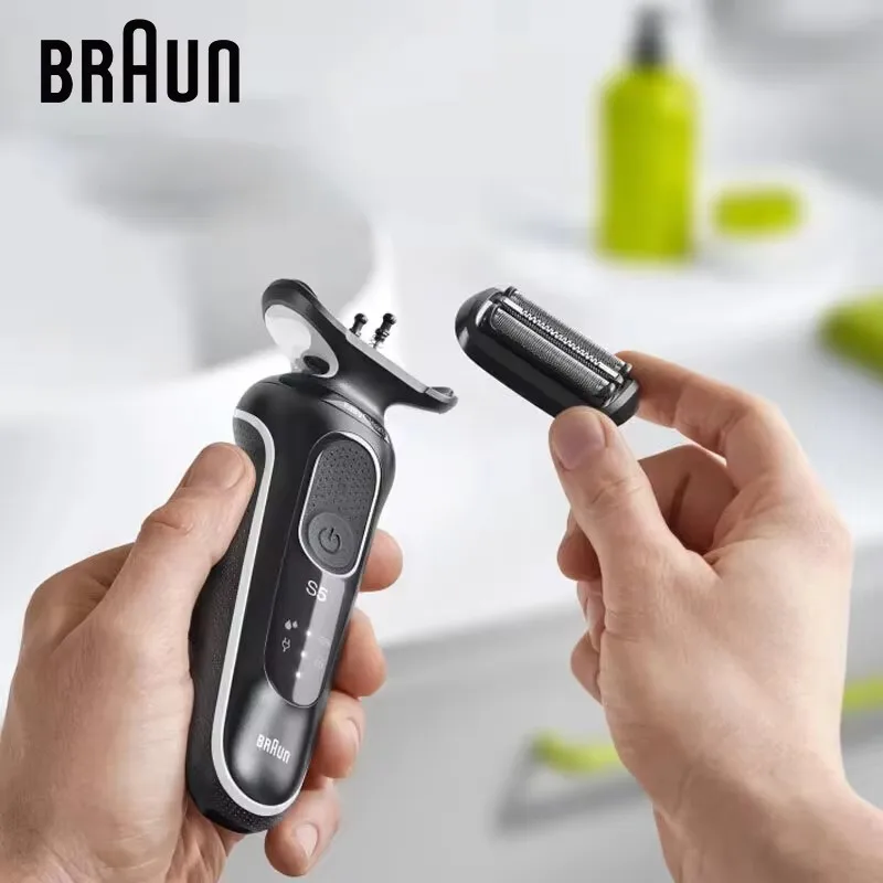 Электробритва Braun 1000S Series 5 S5 белая с 3 гибкими лезвиями