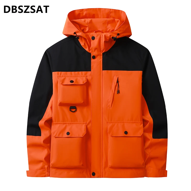 Мужские походные куртки с капюшоном повседневные сетчатые новинка 2025 мужские