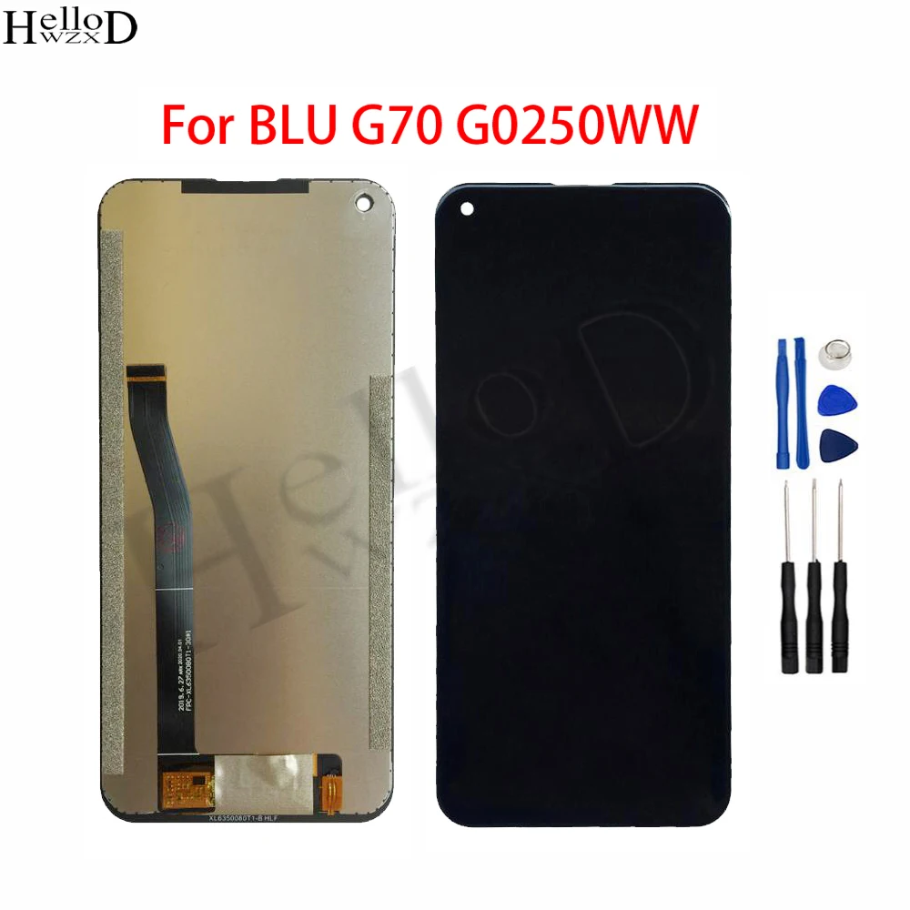 Мобильный ЖК-дисплей 6,35 дюйма для Blu G70 G0250WW, ЖК-дисплей, сенсорный экран, датчик, дигитайзер в сборе, замена