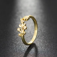 emmaya fashion arrival charming flower shape ring for female bohemia style banquet delicate adjustable jewelry