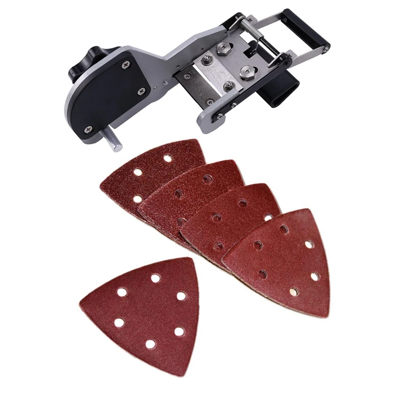 25 Pcs 93Mm Delta Sander Sandpaper &amp 1 JB32S Straight Round Manual Hand End Trimmer Cutting Machine |