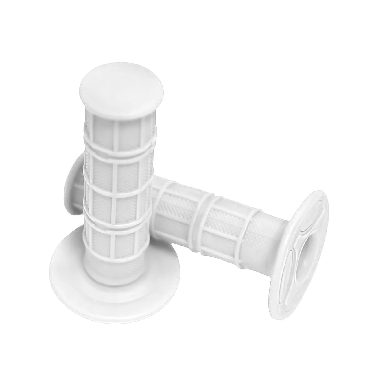 sthus White Rubber Twist Throttle Handle Hand Grips  For ATV