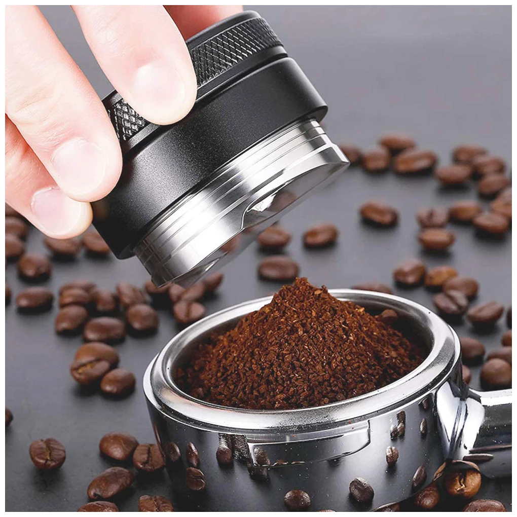 

Кофейный дистрибьютор, молоток из нержавеющей стали с четырьмя наклонными осями, регулируемый Выравнивающий порошок, посуда для бариста, 51 ...