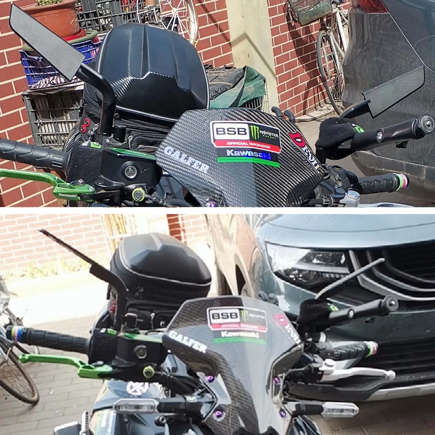 Универсальные мотоциклетные зеркала заднего вида Регулируемые вращающиеся