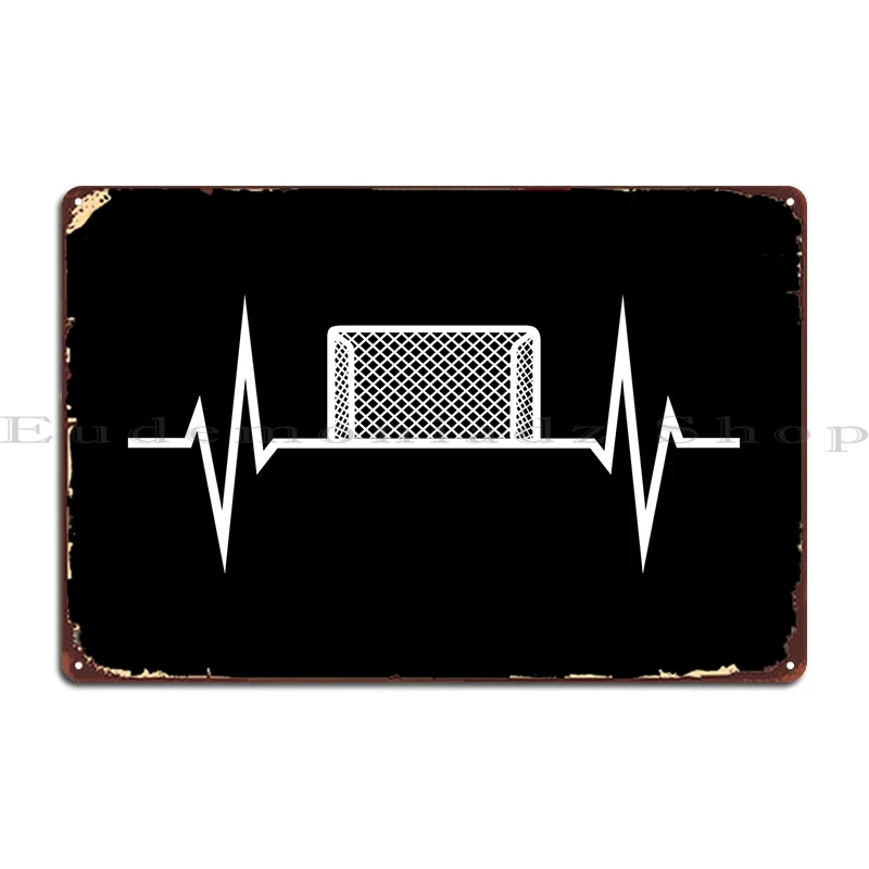 

Goal Heartbeat Metal Sign Pub Mural Garage Decoration Wall Mural Printed Create Tin Sign Poster