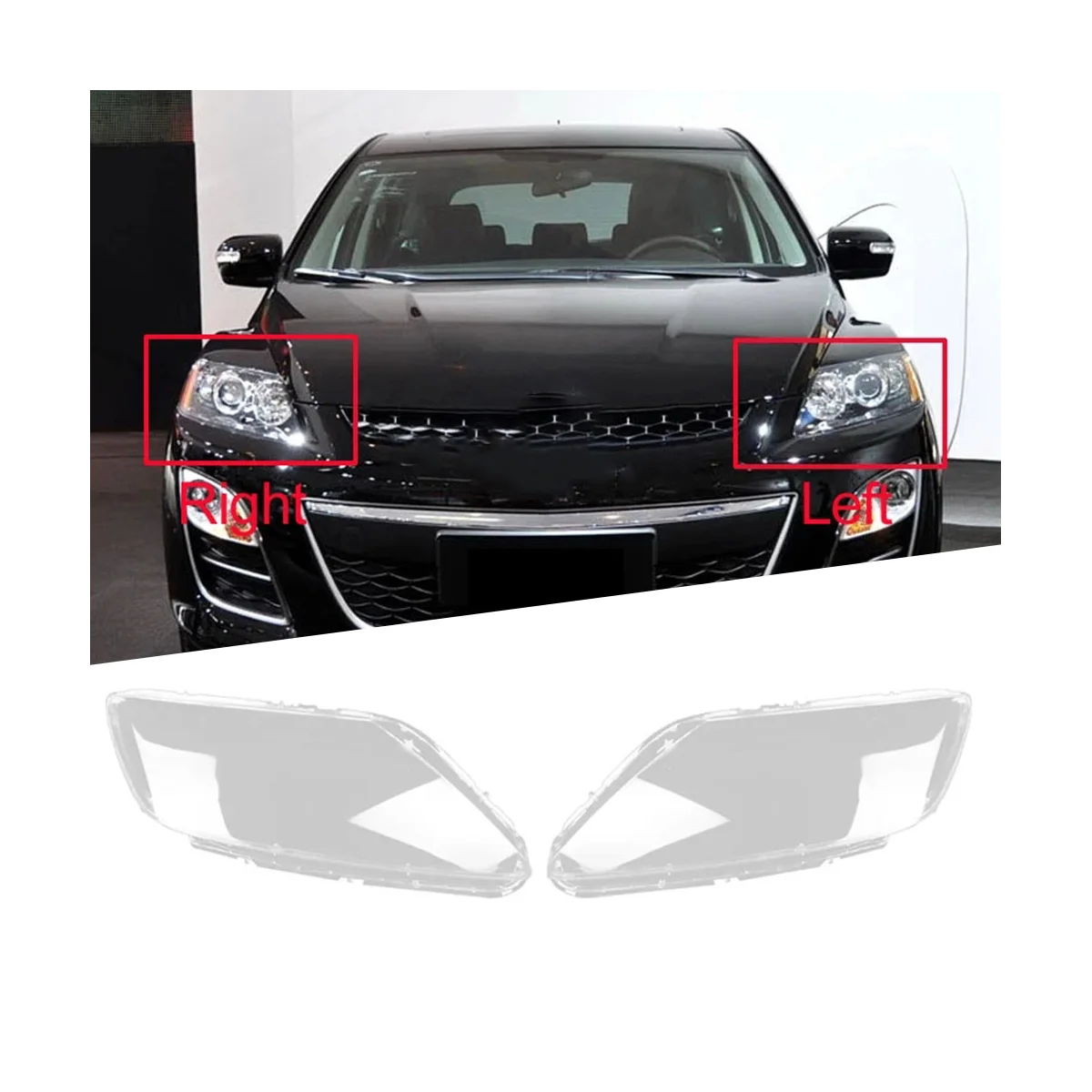 Левая БОКОВАЯ Крышка для объектива передней фары Mazda CX-7 CX7