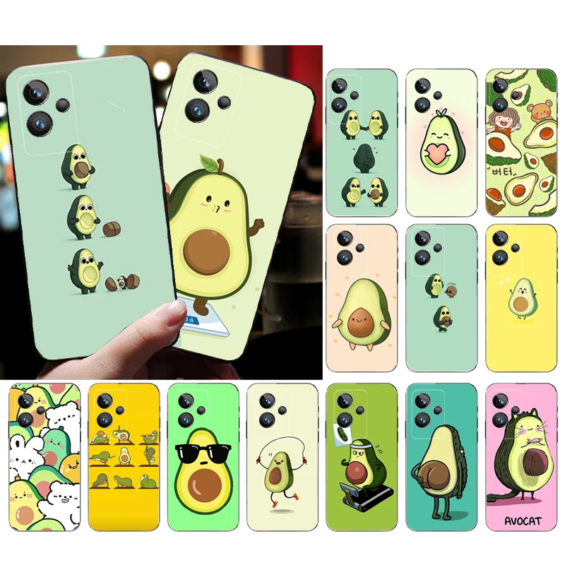 

Phone Case for Realme 10 Pro Plus 9 8 7 6 Pro Realme GT 2 Pro X2 Pro C21Y C11 RealmeX3 SuperZoom Avocado Fruit Case