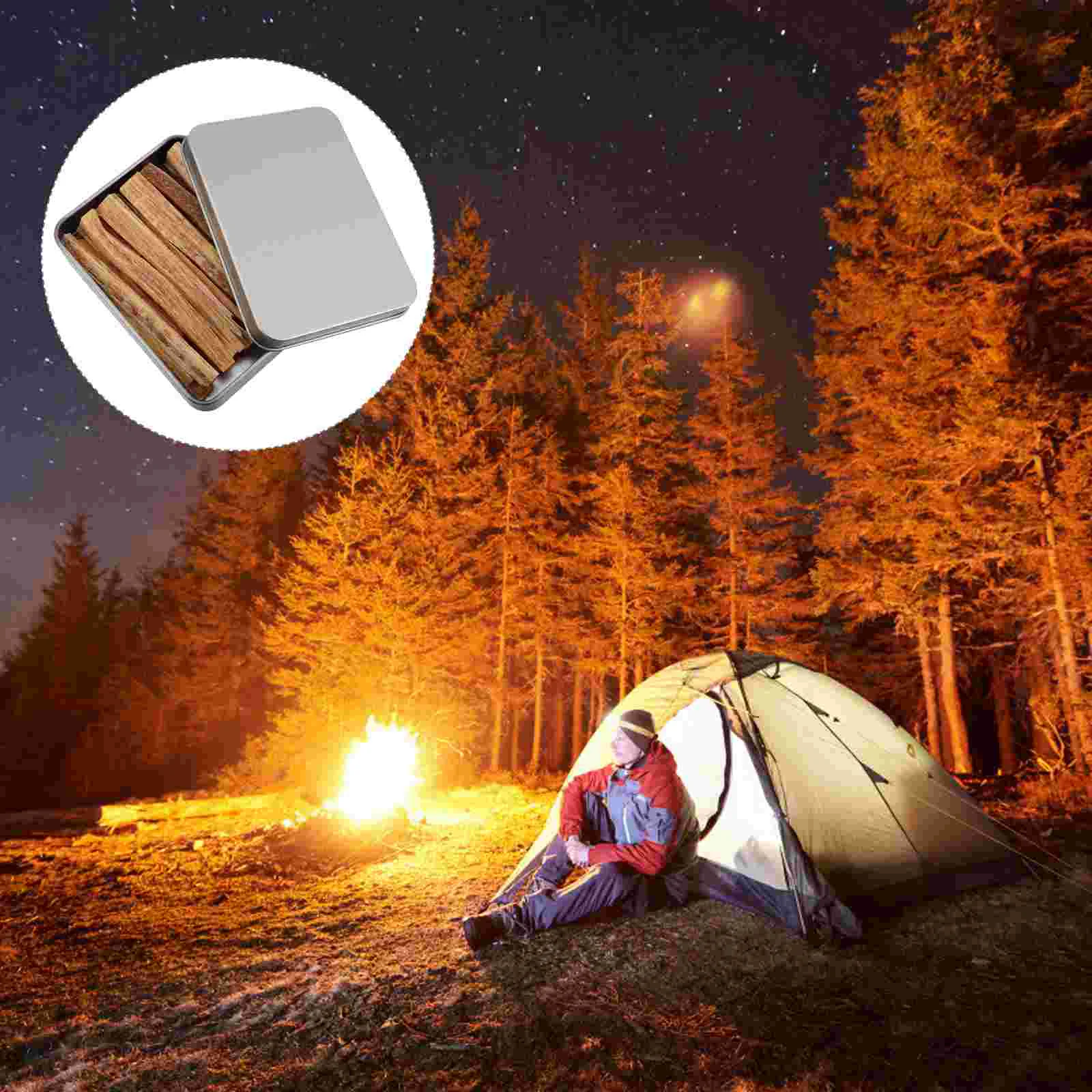 

Sticks Wood Camping Lighter Firestarter Charcoal Matchstick Outdoor Natural Chimney Wooden Stick Kit Fireplace Logs Waterproof