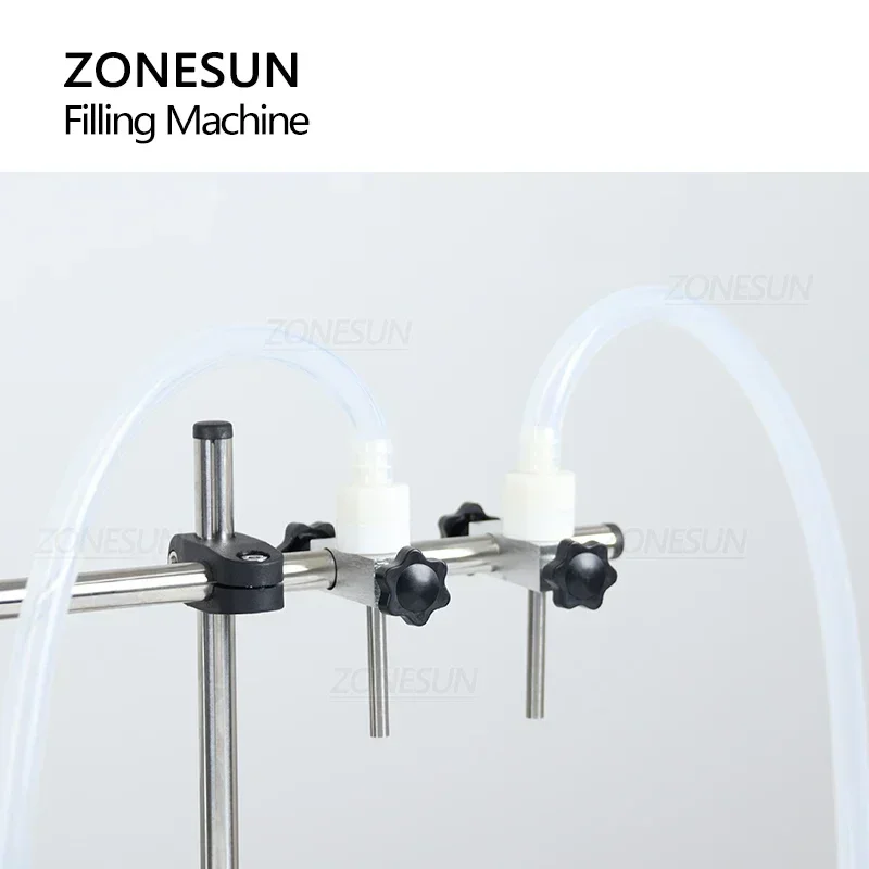 Фото ZONESUN ZS-YTPP2 Машина для розлива жидкостей с двойной головкой Перистальтический насос Бутылка Вода Сок Напиток Производственная линия по производству упаковки №4