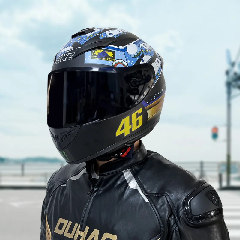 2022 New Motorcycle Full Face Helmet Capacete Cascos Para Moto Motocross Motorbike Helmet for Women Men Motorcycle Accessories enlarge