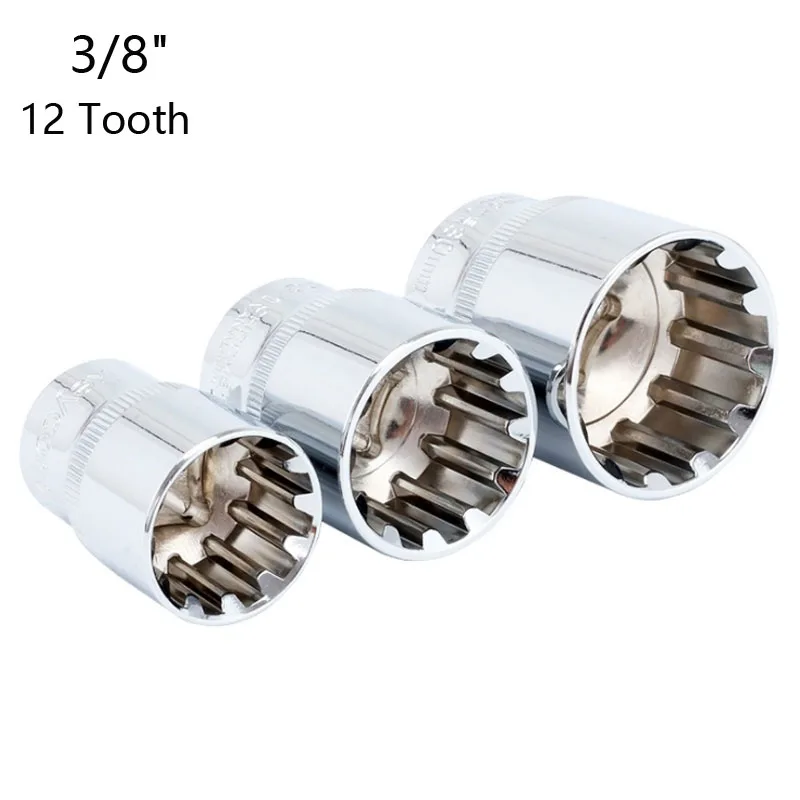 

3/8 "привод, 12 зубьев, короткий торцевой ключ, зеркало, антикоррозийный шестигранный/Torx, универсальный торцевой ключ с трещоткой, ручные инструменты для удаления гаек