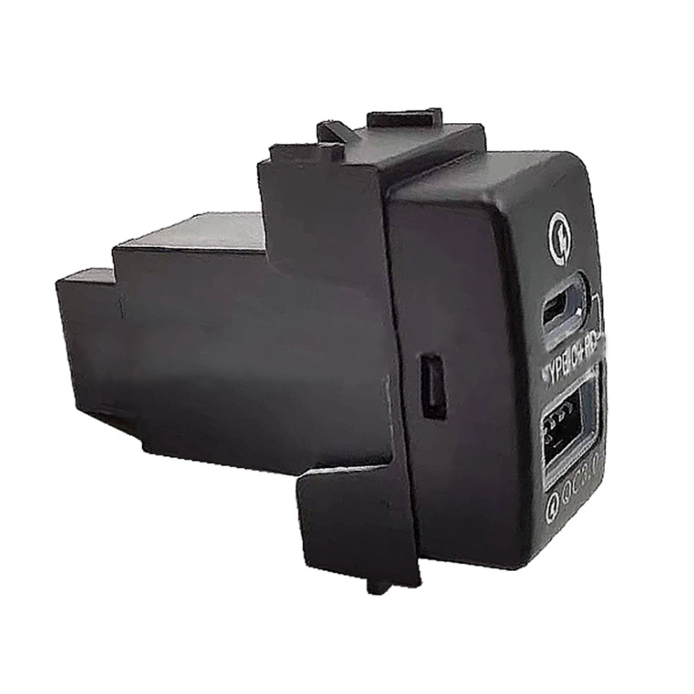 Автомобильное зарядное устройство с двумя USB-портами быстрая зарядка PD + QC3.0 для