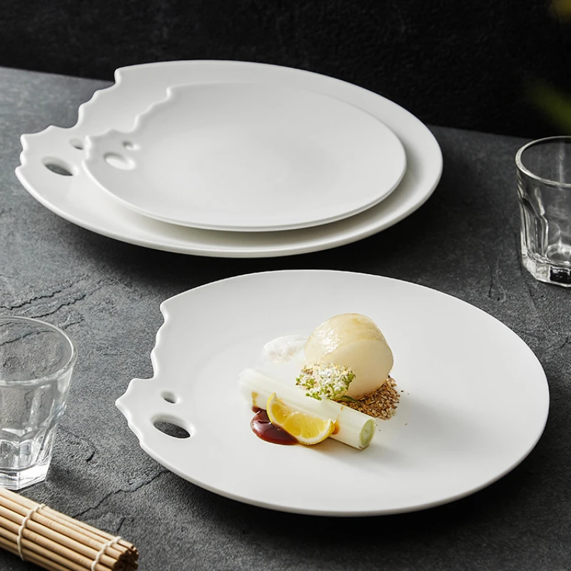 Quejiao Западная еда тарелка для стейка ресторанная керамическая посуда холодная