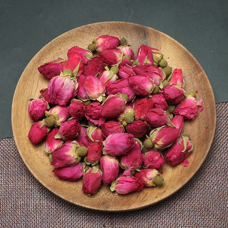 2022 Natural Roses Flower Chinese Tea Chinese Organic Red Rose Dried Flowers Buds Droshipping Tea Pot