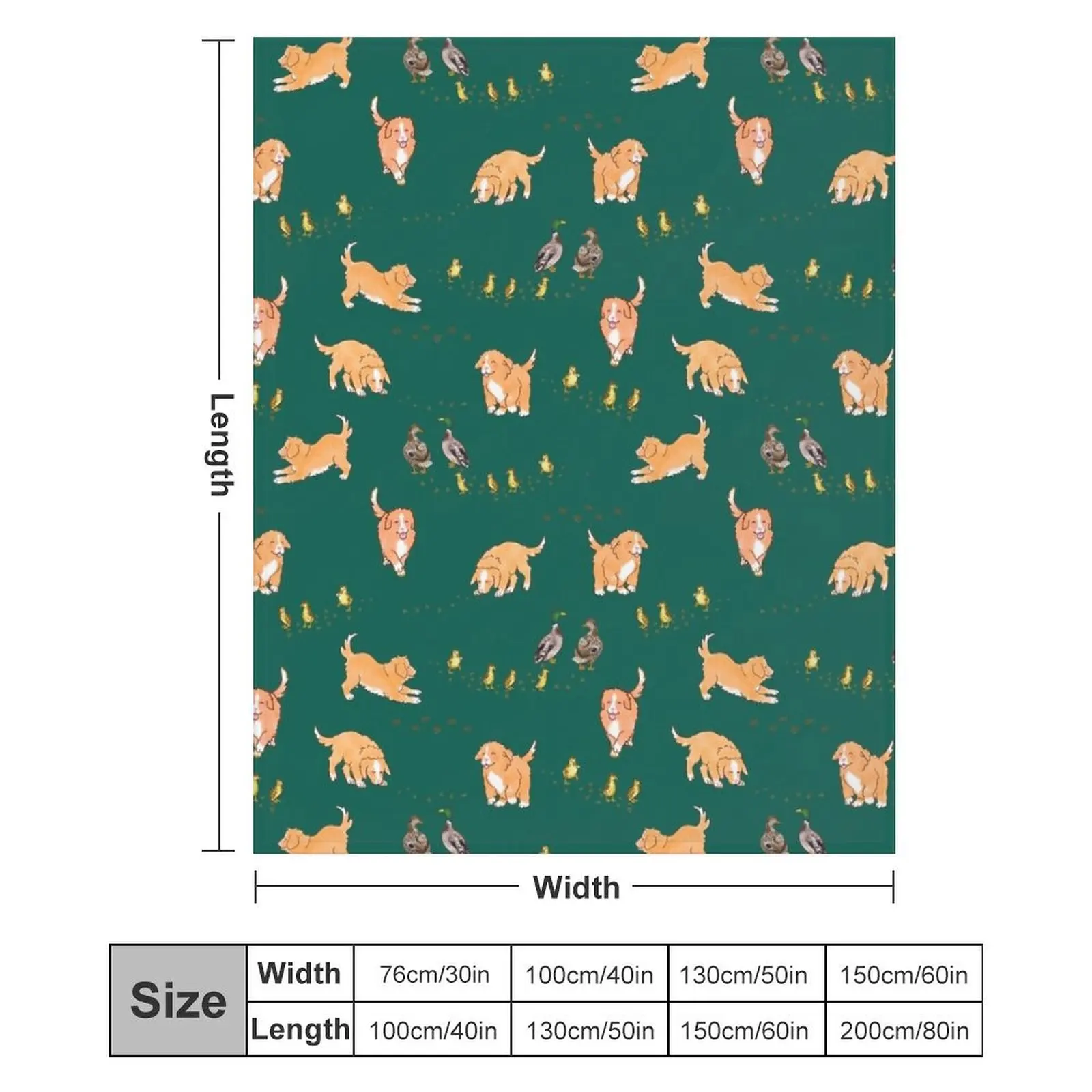 Toller Puppies and Ducklings - лесно-зеленое одеяло одеяла и пледы термостойкие свободные